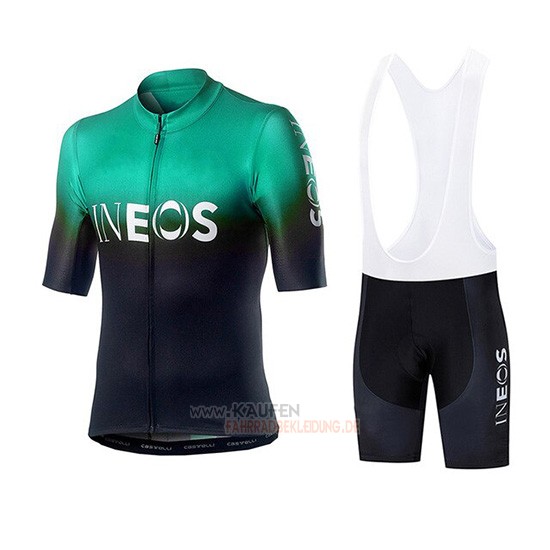 Castelli Ineos Kurzarmtrikot 2019 und Kurze Tragerhose Shwarz Grun